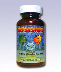 Витазаврики (Herbasaurs Chewable Multiple Vitamins Plus Iron) 120 табл. (продукция компании NSP (НСП))